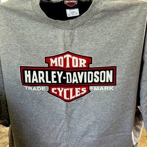 Harley Davidsonn4xl. Gray logo shirt